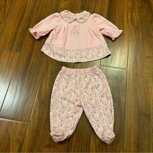 Sesame Street Elmo Pink Floral Vintage 2 piece set